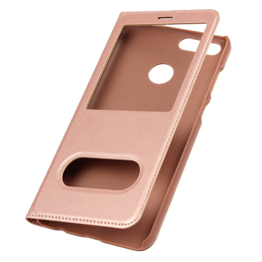 Huawei honor 7X honor 6X 5X 4X honor 6A 5A Case[visual window]Shockproof Flip Leather Cover