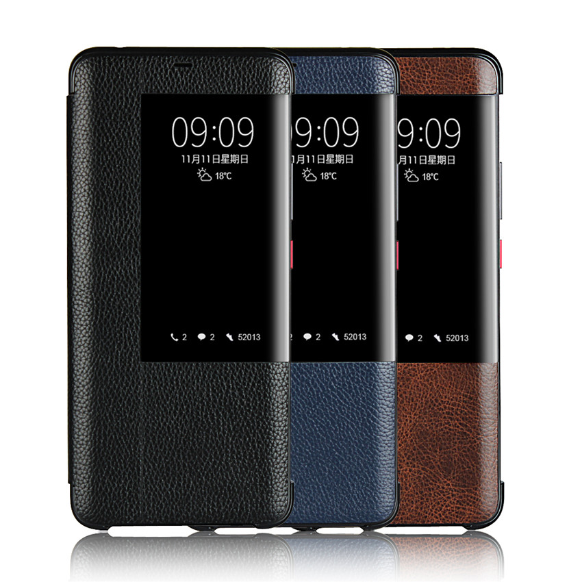 Huawei Mate 20 Pro mate20 Pro Case [Visual Window] [PC Interior] Shockproof Flip Protection Cover