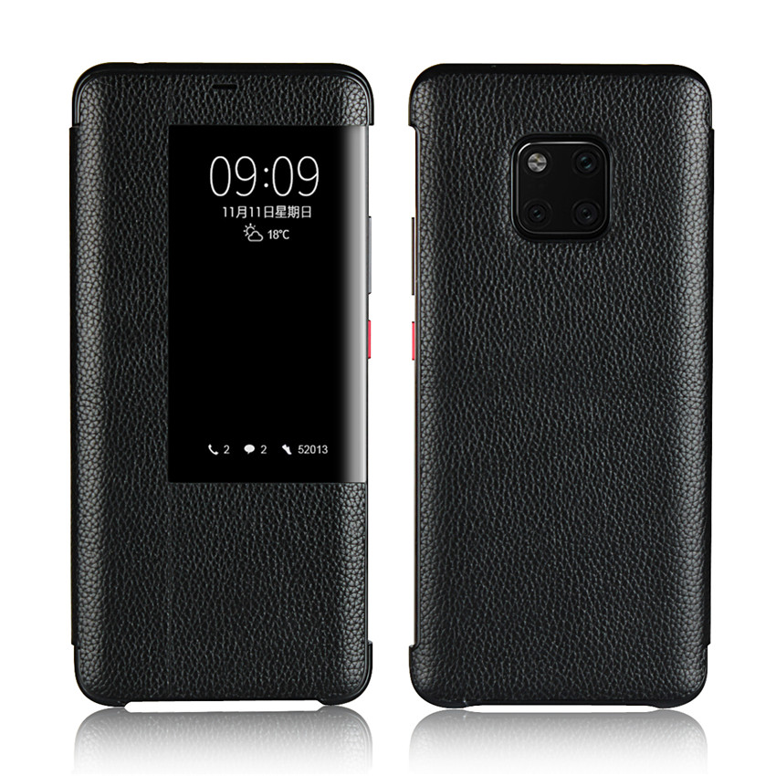 Huawei Mate 20 Pro mate20 Pro Case [Visual Window] [PC Interior] Shockproof Flip Protection Cover