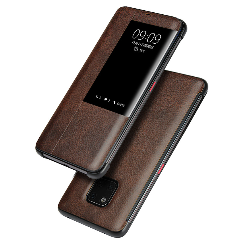 Huawei Mate 20 Pro mate20 Pro Case [Visual Window] [PC Interior] Shockproof Flip Protection Cover