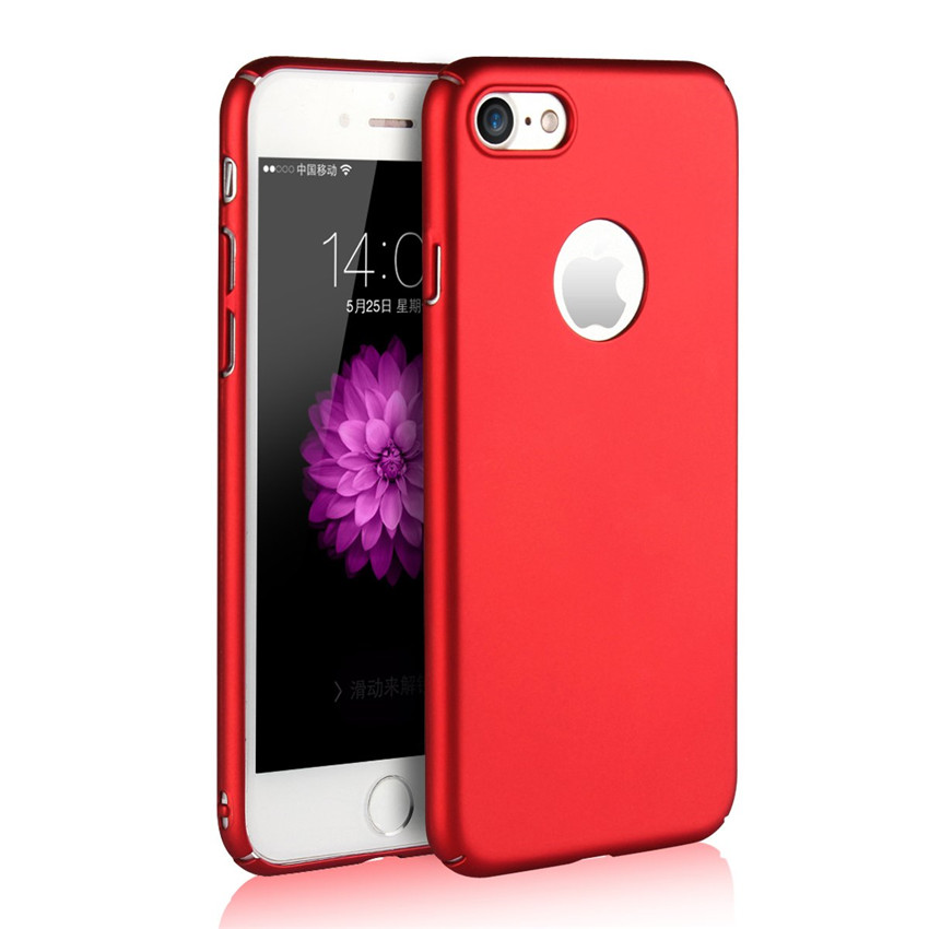 Apple iPhone 6 6s 7 8 Plus Ultra-thin hard PC protective shell anti-fall anti-skid protective Case