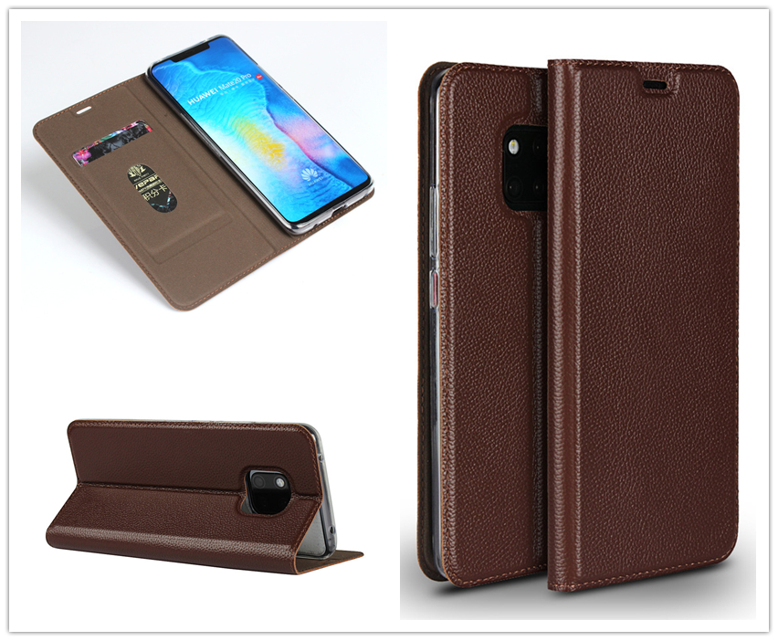 Huawei Mate 20 Pro mate 20 First Layer Cowhide[Ultra-Thin][Magnetic Closure] Flip Protective Case