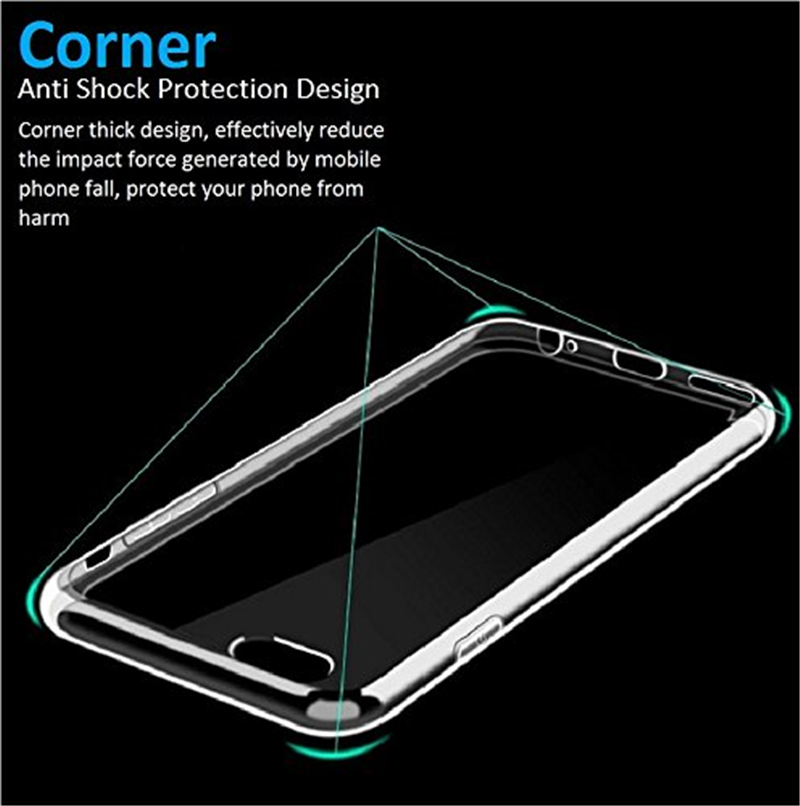 Apple iPhone 6 6s 7 8 Plus 5s iPhone X Xs max XR Anti-fall[transparent]TPU rubber protective Case