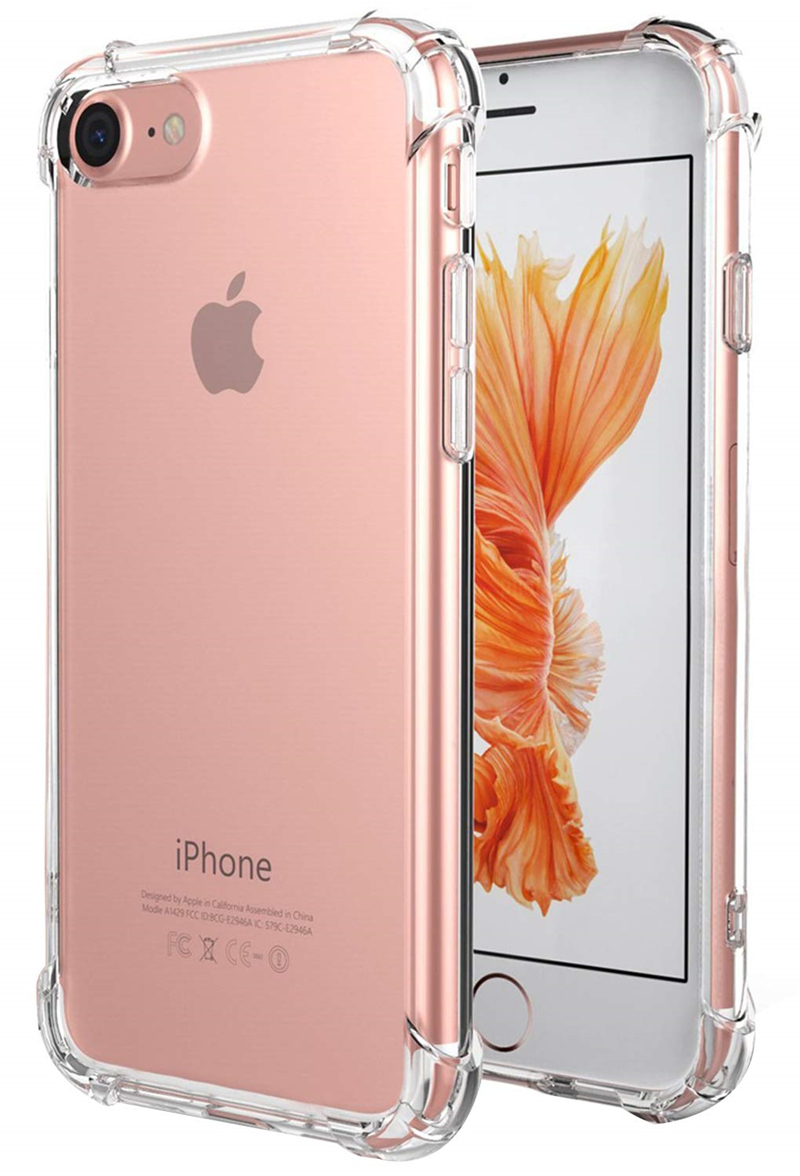 iPhone 6 6s 7 8 Plus 5s iPhone X Xs max XR Case Anti-fall[transparent]TPU rubber protective cover