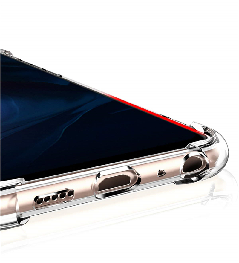 OnePlus 5 OnePlus 6 Case[Transparent]four-corner anti-fall TPU anti-skid shockproof protective cover
