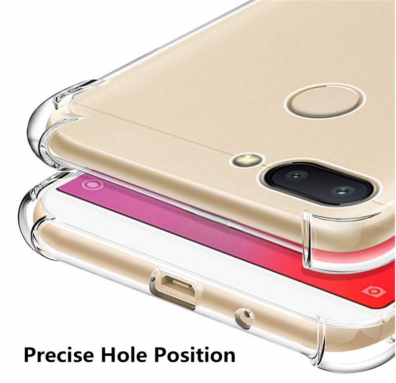 OnePlus 5 OnePlus 6 Case[Transparent]four-corner anti-fall TPU anti-skid shockproof protective cover