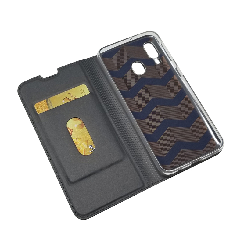 Samsung Galaxy A50 A30 A40 A10 M20 M10 Cover [Card Slot] magnetic Flip PU shockproof Protective Case