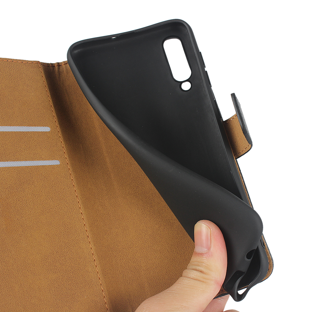 Samsung Galaxy A70 A50 A40 A30 A10 M20 M10 Cover[plug card]shockproof flip wallet leather Case