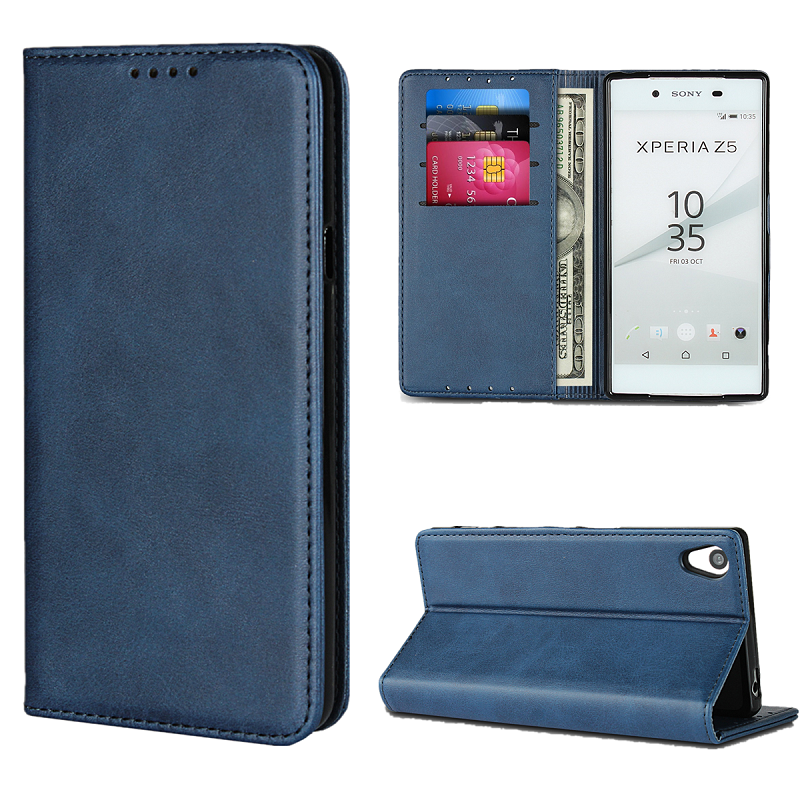 Sony Xperia Z5 XZ2 Premium XZ3 XZ1 Compact  XA1 XA2 Ultra Cover Magnetic flip wallet protective Case