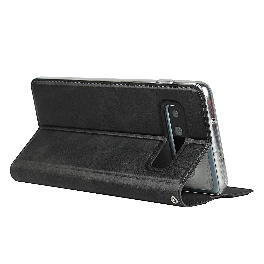 Samsung Galaxy S10 / S10 Plus Magnetic PU Leather Flip Shockproof Card Slot Case Cover