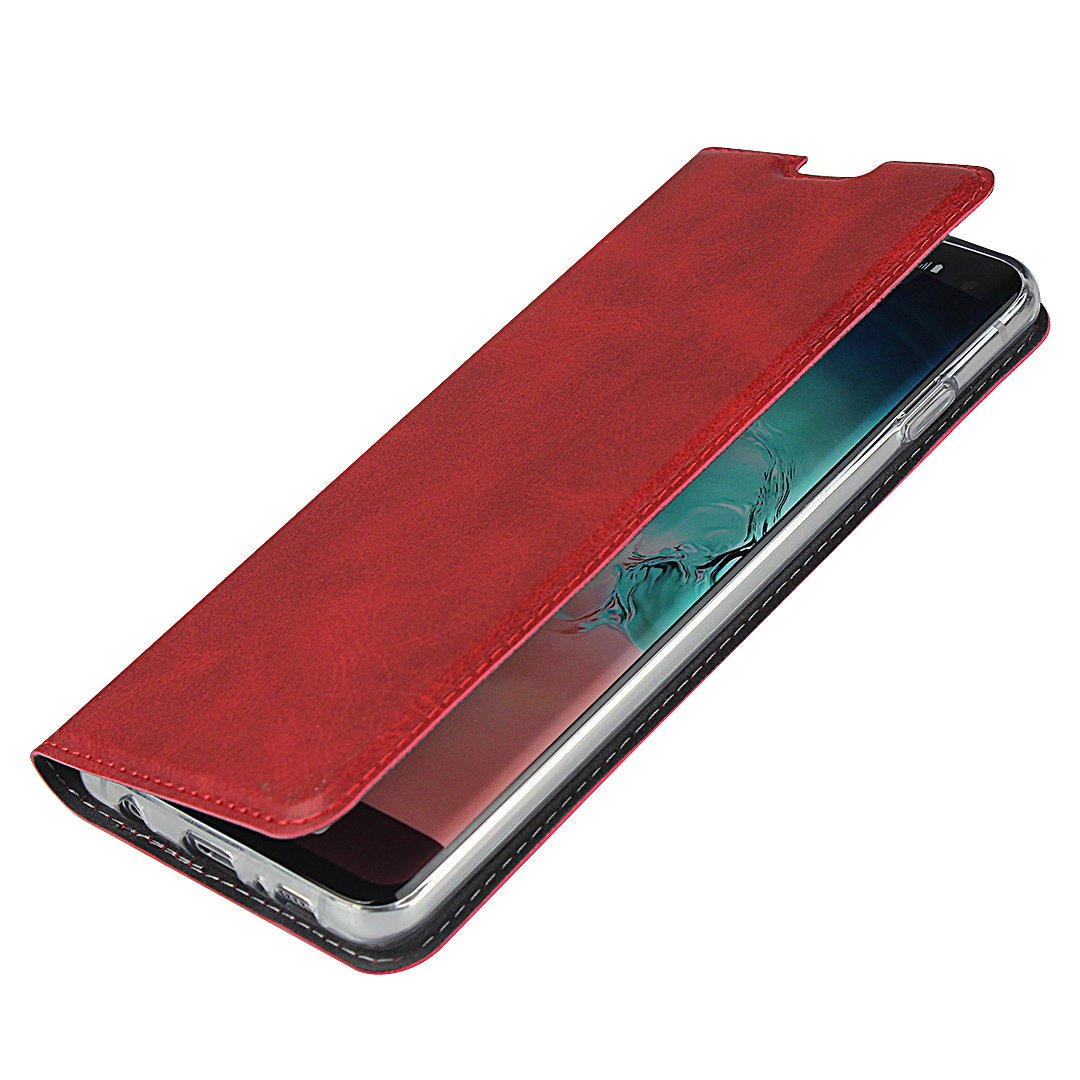 Samsung Galaxy S10 / S10 Plus Magnetic PU Leather Flip Shockproof Card Slot Case Cover