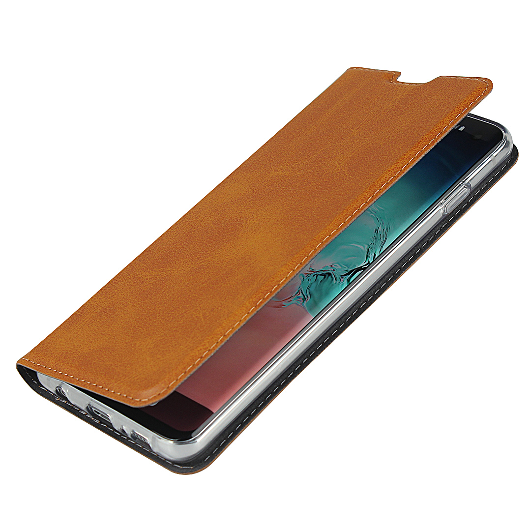 Samsung Galaxy S10 / S10 Plus Magnetic PU Leather Flip Shockproof Card Slot Case Cover