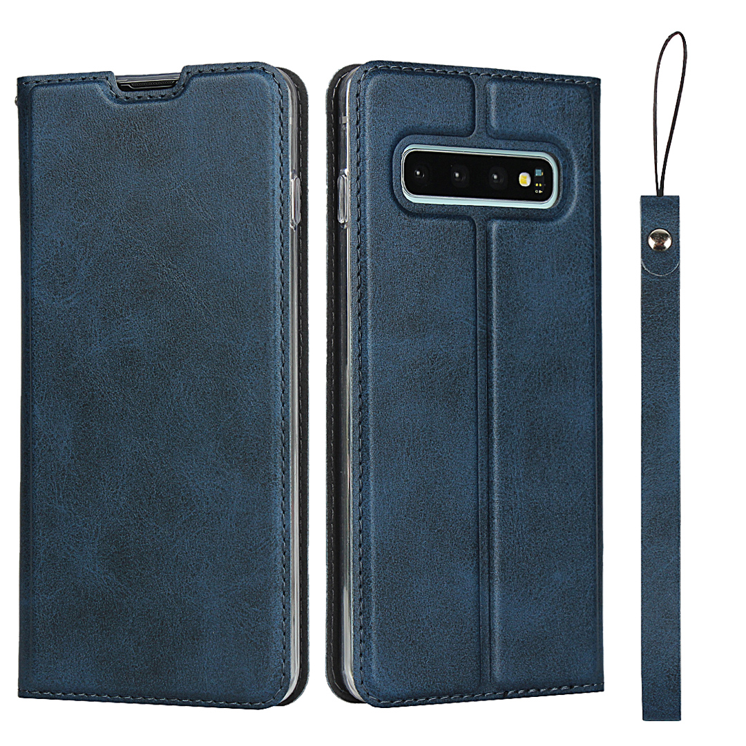 Samsung Galaxy S10 / S10 Plus Magnetic PU Leather Flip Shockproof Card Slot Case Cover