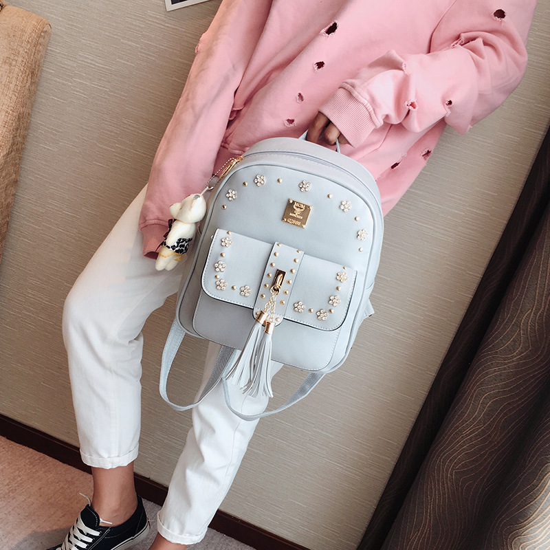 New leisure fashion backpack female college wind students schoolbag travel bag  child mother bag  3 pcs  other daily  things  women bags  small middle  big