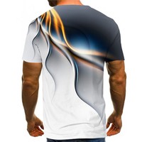 New men Short Sleeve Cool Colorful Cloud Male T-ShirtsCasual, T Shirts, sports tshirt   short sleeves, 3D T-shirt, Shorts, Men