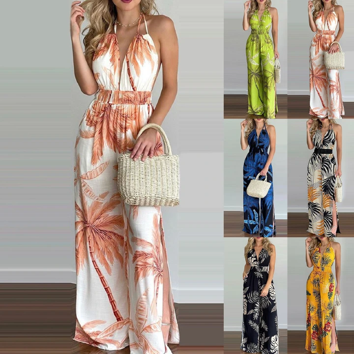 2021 new African women's dress digital print colorful jumpsuit women comfortable and casual