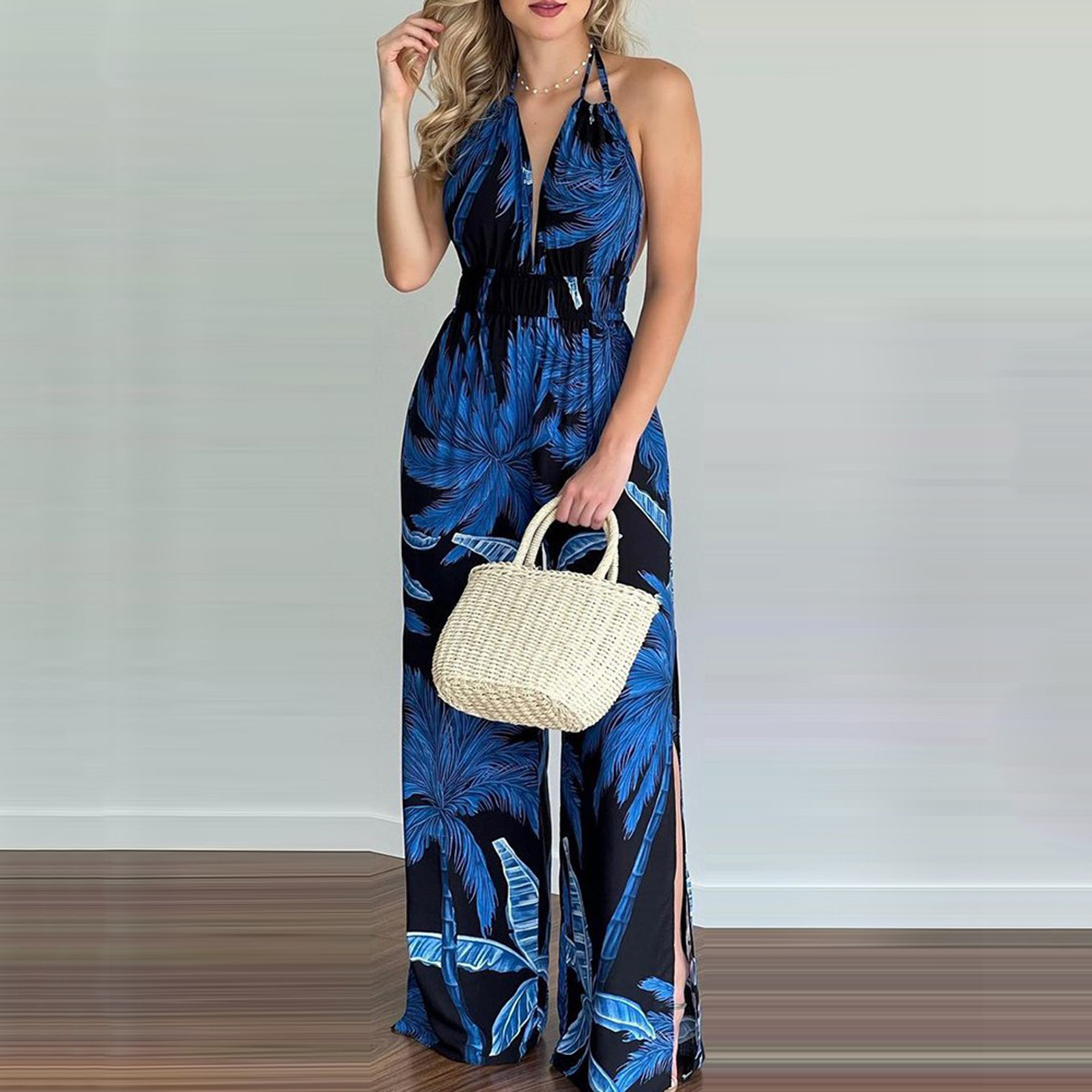 2021 new African women's dress digital print colorful jumpsuit women comfortable and casual