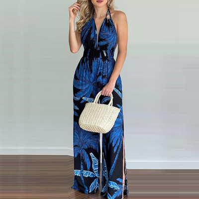 2021 new African women's dress digital print colorful jumpsuit women comfortable and casual