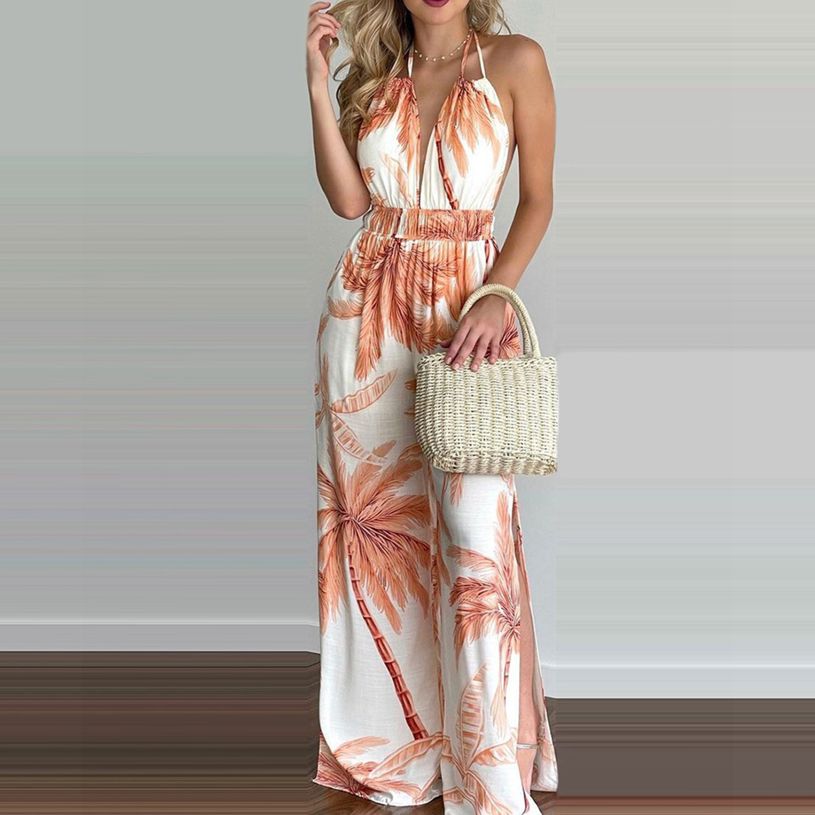 2021 new African women's dress digital print colorful jumpsuit women comfortable and casual