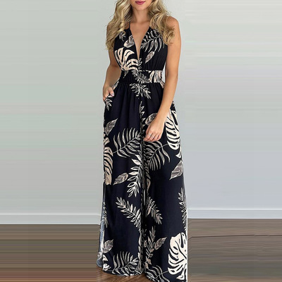 2021 new African women's dress digital print colorful jumpsuit women comfortable and casual