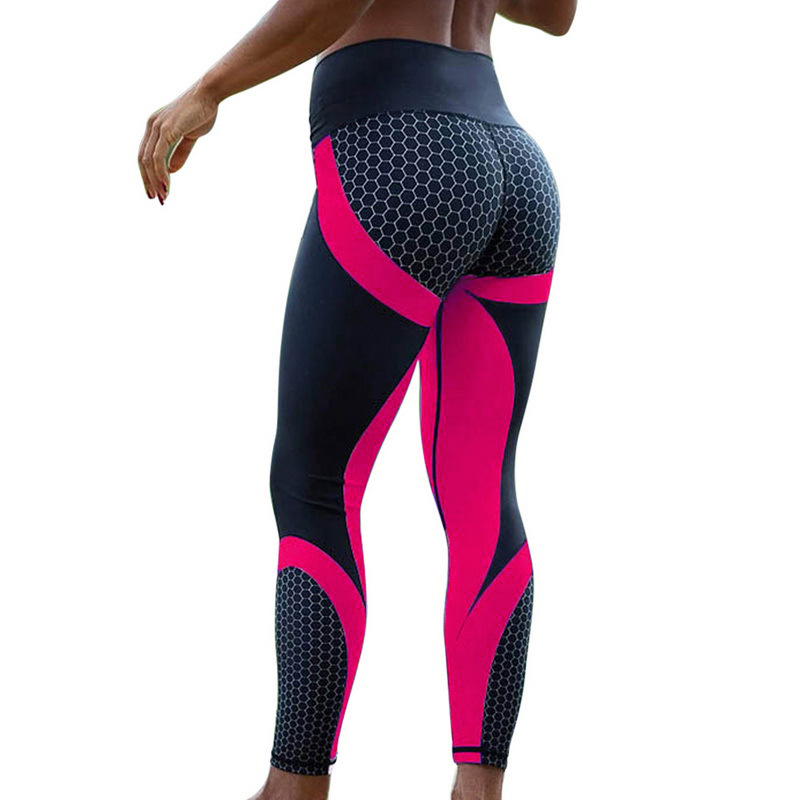 2022 new Africa Europe and the United States cross-border popular geometric honeycomb digital printing buttock lifting high waist yoga leggings    Unit weight 0.2kg  Commodity attribute  Category of s