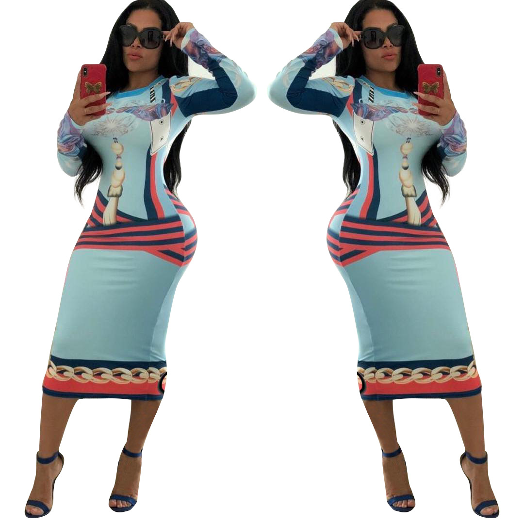 Europe and the United States women's digital printed dress independent station new night dress dress sleep dress comfortable breathable  Unit weight 0.25kg  Product volume 34cm * 28cm * 1cm  Commodity