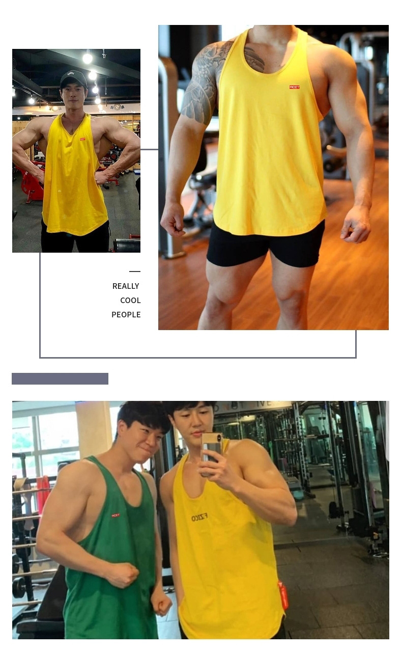 Muscle fitness brothers sports fitness Korean breathable loose vest vest men training men's vest sweatshirt    Sweatshirts, Cardigans & Hoodies