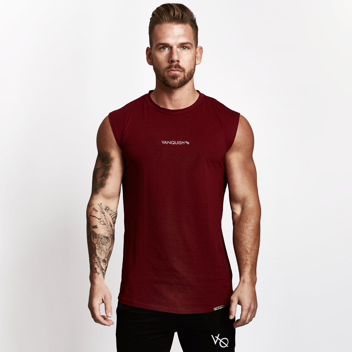 Muscle brothers VO Sleeveless sports men's vest fitness running sleeveless T-shirt breathable slim training clothes      Unit weight 0.2kg  Product volume 30cm * 20cm * 1cm        Category of source S