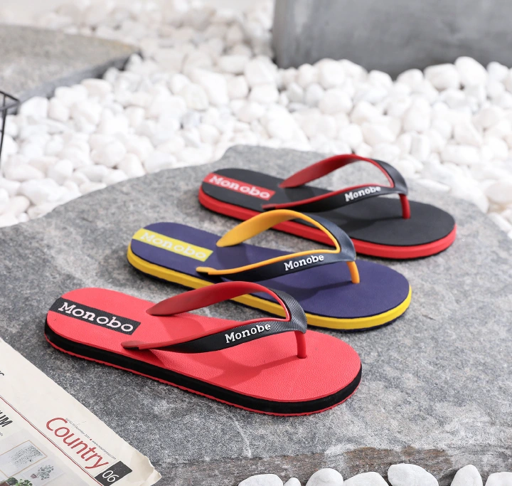 Vietnamese flip-flop men's slippers wear non-slip personality trend in summer, teenagers' beach sandals are light  beach shoes flip-flops