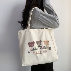 Travel canvas bag women single shoulder 2025 new large-capacity students class bag ins art belt baby bag