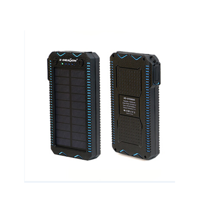 20000mAh Solar Power Bank External Battery Solar Powerbank Charger with Electric Cigarette Lighter