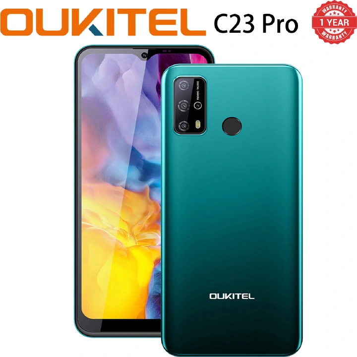 New OUKITEL C23 pro 4GB+64GB 5000mAh 6.53" 13PM+8PM Android 10 4G LTE Support fingerprint unlock HD Smartphone Camera Cell Phone Big capacity