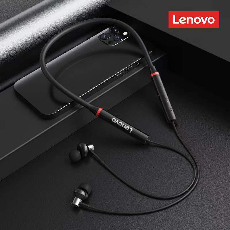 Lenovo HE05X Bluetooth Earphones Waterproof Earbuds HIFI Sound Magnetic Neckband Earphones Sports Earphones Hanging Neck Half In Ear Bluetooth Earphones