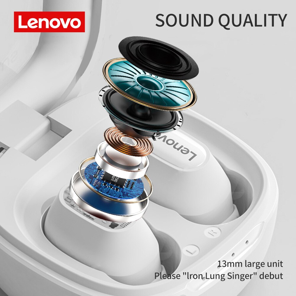 Lenovo XT62 True Bluetooth Wireless Headphones 5.3 Low latency noise reduction in ear mini compact music sports Bluetooth earphones with ultra long battery life