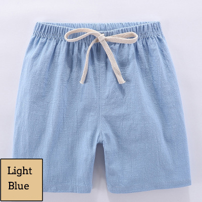 Kids Cotton Linen Shorts For Boys Children Clothing Baby Casual Pants Sportswear 2-9 Yrs