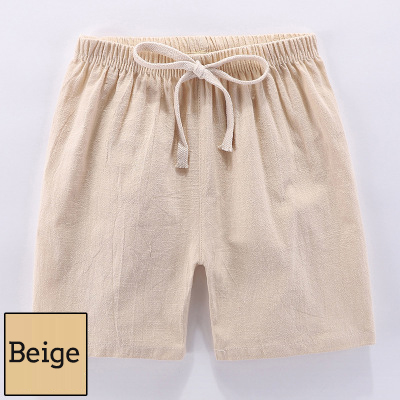 Kids Cotton Linen Shorts For Boys Children Clothing Baby Casual Pants Sportswear 2-9 Yrs