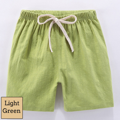 Kids Cotton Linen Shorts For Boys Children Clothing Baby Casual Pants Sportswear 2-9 Yrs