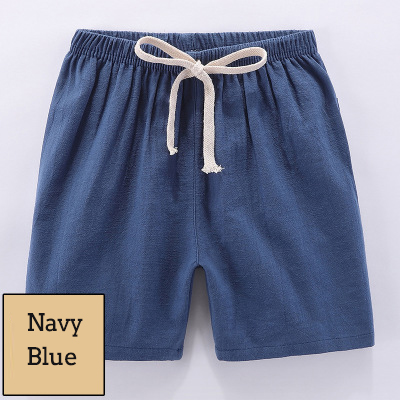 Kids Cotton Linen Shorts For Boys Children Clothing Baby Casual Pants Sportswear 2-9 Yrs