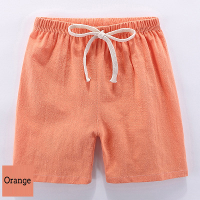 Kids Cotton Linen Shorts For Boys Children Clothing Baby Casual Pants Sportswear 2-9 Yrs
