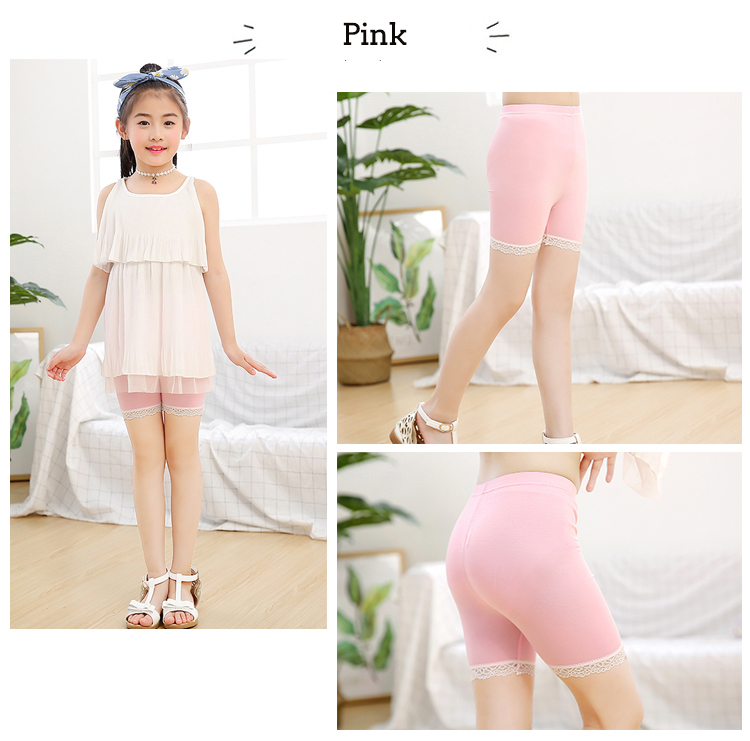 2Pcs/lot Summer Girls Safety Shorts Pants Underwear Leggings Girls Boxer Briefs Panties 1-13 Yrs