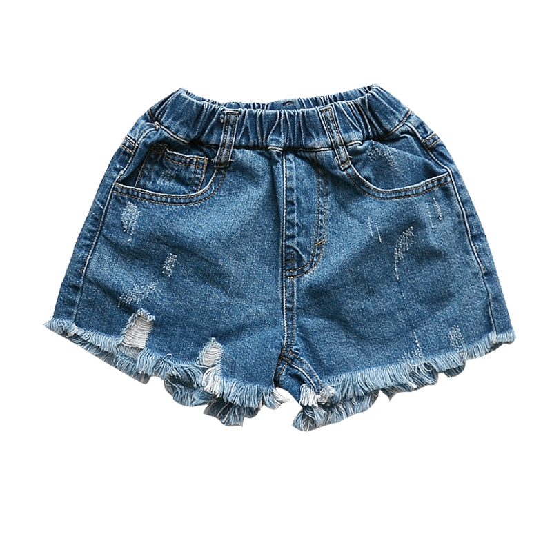 Children Denim Shorts For Girls Clothing Jeans Pants Summer Kids Trousers 4-12 Years Bottoms