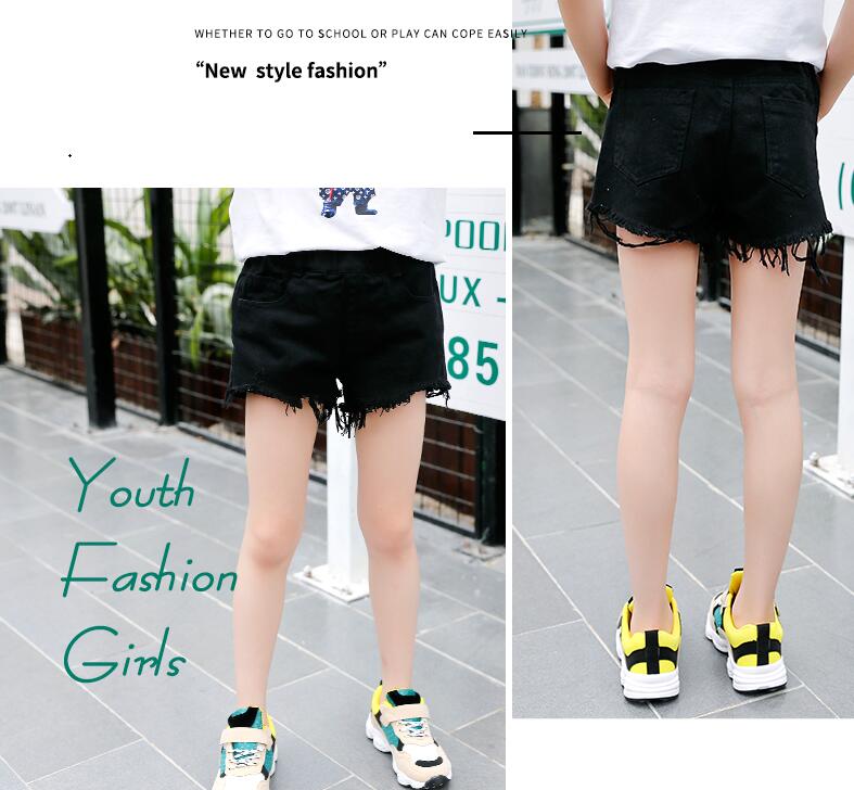 Kids Shorts For Girls Clothing Children Solid Cotton Pants 4-12 Years Leisure Girl's Short Trousers