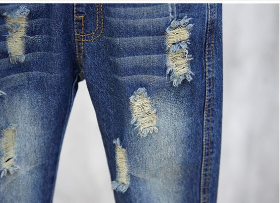 Kids Hole Jeans For Girls Clothes Casual  Denim Pants Girls Trousers Children Clothing 2-10 Yrs