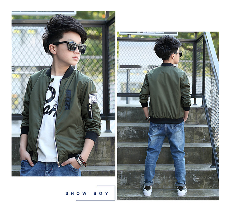 Kids Jackets For Boys Outerwear Windproof Jackets For Children Wear Teenage Boys Tops 5-14 Yrs