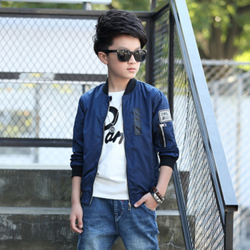 Kids Jackets For Boys Outerwear Windproof Jackets For Children Wear Teenage Boys Tops 5-14 Yrs