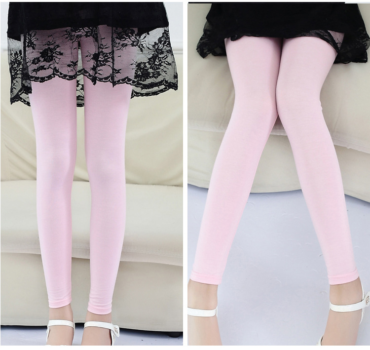 Summer Leggings For Girls Candy Colors Kids Slim Skinny Pants 1-12 Yrs Dancing Leggings