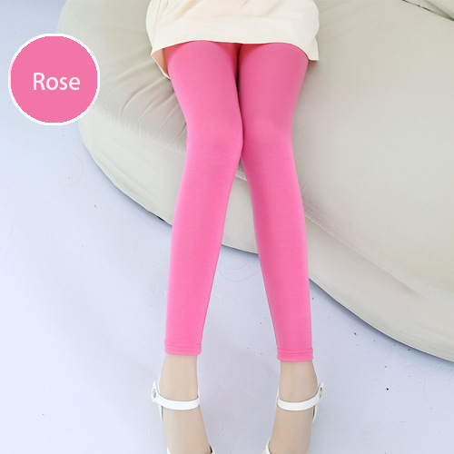 Summer Leggings For Girls Candy Colors Kids Slim Skinny Pants 1-12 Yrs Dancing Leggings