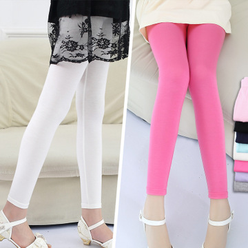 Summer Leggings For Girls Candy Colors Kids Slim Skinny Pants 1-12 Yrs Dancing Leggings