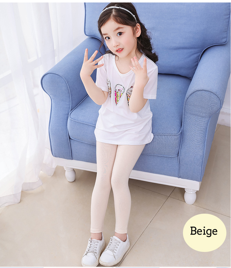 Summer Leggings For Girls Candy Colors Kids Slim Skinny Pants 1-12 Yrs Dancing Leggings