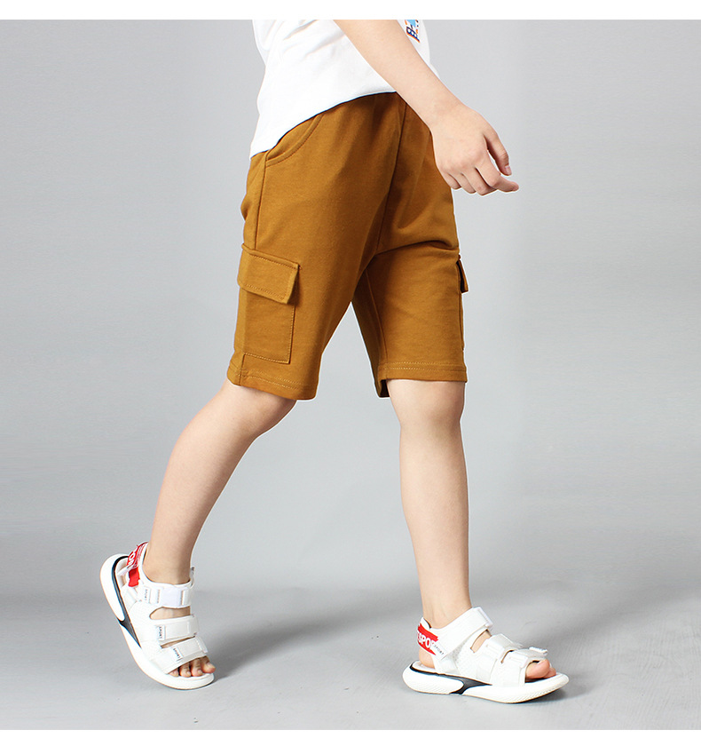 Kids Shorts For Boys Shorts Teens Cargo Shorts Children Wear Summer Students Sportswear 5-13 Years
